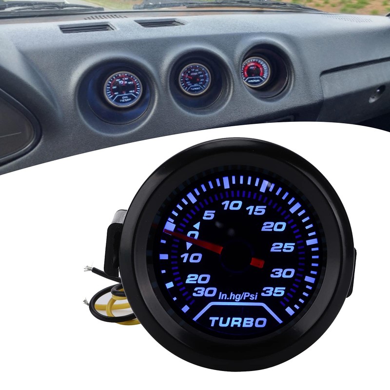 Turbo Boost Gauge Kit, 12 V Turbo Boost Manometer 52