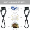 LOMETEB 10x Guante Clip Grabber Soporte Abrazadera Seguridad En El