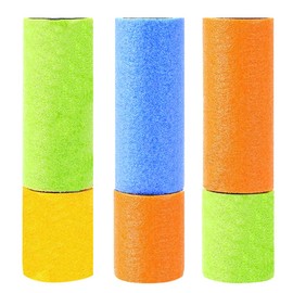 MEISO 3pcs Juguetes para Alberca Pistolas de Agua Colores Mezclados Agua Pistolas de Agua Juguete de Espuma Juguetes al Aire Libre para Piscina, Patio, césped, Playa