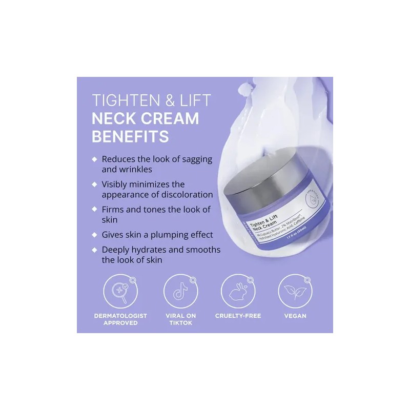 Crema Reafirmante Para Cuello, Efecto Tensor Y Elevador,