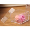 EINCORN Plastic Transparent Box Square Candy Box Acrylic 5 Sided