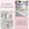 Easter Bunny Decorative Placemats, Set of 4, 18x14 inches, Happy