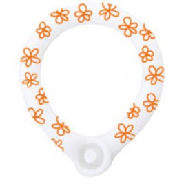 Cool Neck Ring with Dog Button Flower