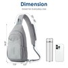 G4Free Sling Bag Casual Chest Shoulder Handbag Crossbody Backpack for