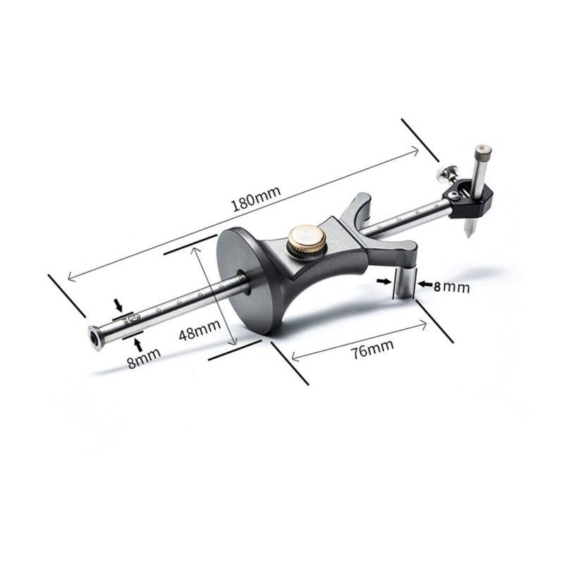 Operitacx Woodworking Tool Dovetail Marker Linear Arc Gauge Practical Wood