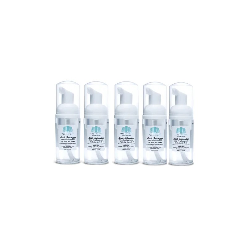 Lash Shampoo Lashes 50ml Pestaña Mink Espuma Limpiadora 5pza