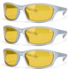 GARIOX Yellow Glasses 3 Pack – Folding Sunglasses Polarized UV400