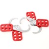 WUWEOT 8 Pack Lockout Tagout Hasp, Tamper-Proof Padlock Hasp, Stainless