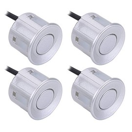 Parking Sensor, Pack of 4 Universal Car Parking Reversing Sensors, Parking Aid Sensors for Car Probe, Backup Assist (Silver)