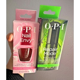 OPI Repair Mode NAIL SERUM 0.3 oz  +  Nail STRENGTH PINK TO ENVY 0.5 oz  - New
