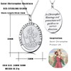 jiamiaoi Saint Christopher Necklace with Pendant Saint Christopher Pendant St