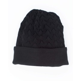 Invero, Merino Reversible Beanie Sany, 100% Wool, black