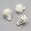 VVO Fasteners- White Plastic Tailgate Exterior Trim Clips for Vauxhall