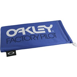 Oakley unisex adult Logo Microbag Sunglass Case, Factory Pilot Blue W/White, One Size US