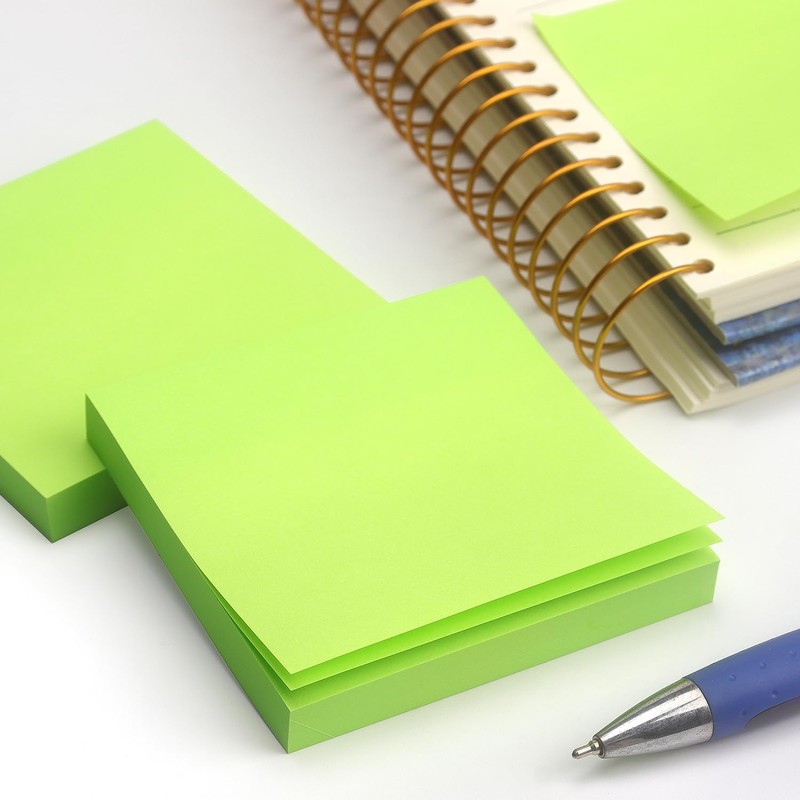 Sticky Notes 3x3 Self-Stick Notes Pads with 6 Bright Colors,