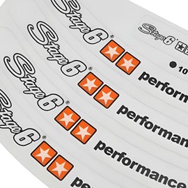 Stage6 Wheel Rim Sticker 10 Inch White