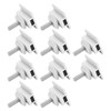 10Pcs Solar Panel Mid Clamps Waterproof Mount Aluminum Bracket Mounting