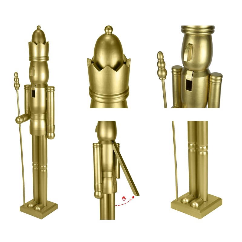 Jeco Inc. 36 Inch Wooden Gold King Nutcracker