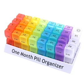 ideastore ピルケース 薬ケース 薬入れ ピルボックス 1カ月 飲み忘れ防止