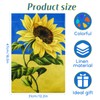 Ukraine Flag Made of Linen 30 x 45 cm with