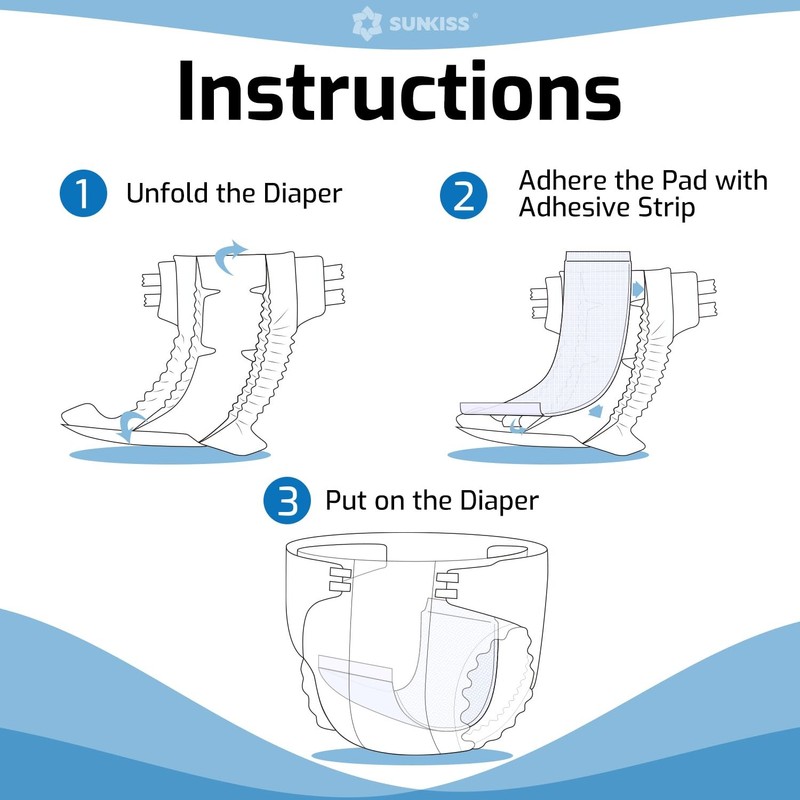 SUNKISS Trustplus Booster Pads 15" x 4", Extra Absorbency for