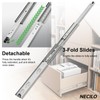 NECILO Heavy Duty Drawer Slides with Lock, 150lb Load Capacity