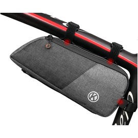YongXiangPeng Bike Bag,Waterproof Bicycle Frame Bags Detachable Top Tube Bag Bike Controller Bag Large Capacity Accessories for Mountain Bike,Bike Conversion Kit(Grey)