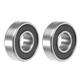 sourcing map 698-2RS Ball Bearings 8 x 19 x 6 mm Double Sealed ABEC-3 Bearings Pack of 2