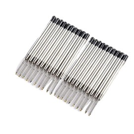 20 Pack - TikiPen Black Parker Compatible Ballpoint Pen Refills. Smooth Writing German Ink and 1mm Medium Tip