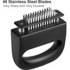 Meat Tenderizer, with 48 Stainless Steel Ultra Sharp Needle Blades,