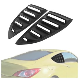 KUAFU Side Window Louver Compatible with 2010-2016 Hyundai Genesis Coupe Windshield Sun Shade Cover ABS Matte Black 2Pcs