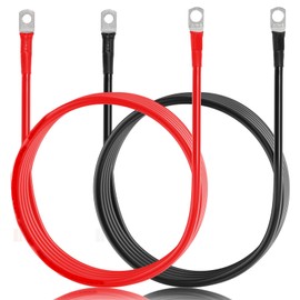 Auxbeam 7FT 7AWG Battery Cables with 0.23" and 0.31" Tinned Copper Ring Terminal Lugs Battery Wires for Switch BA80,GA80,RA80,RA60,AR-800,AR-820,AR-600,RA80 XL,RB80 XL,RA80 X2,AC-1200,RC-800 (RA84)