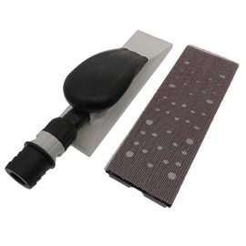 ecaqlin 200 X 70mm Sanding Block Vacuum Hand Sander Sponge Pad Black Plastic for Wood Polishing Car