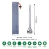 Boundless Voyage Outdoor Titanium Long Handle 220mm Spork Polished Titanium