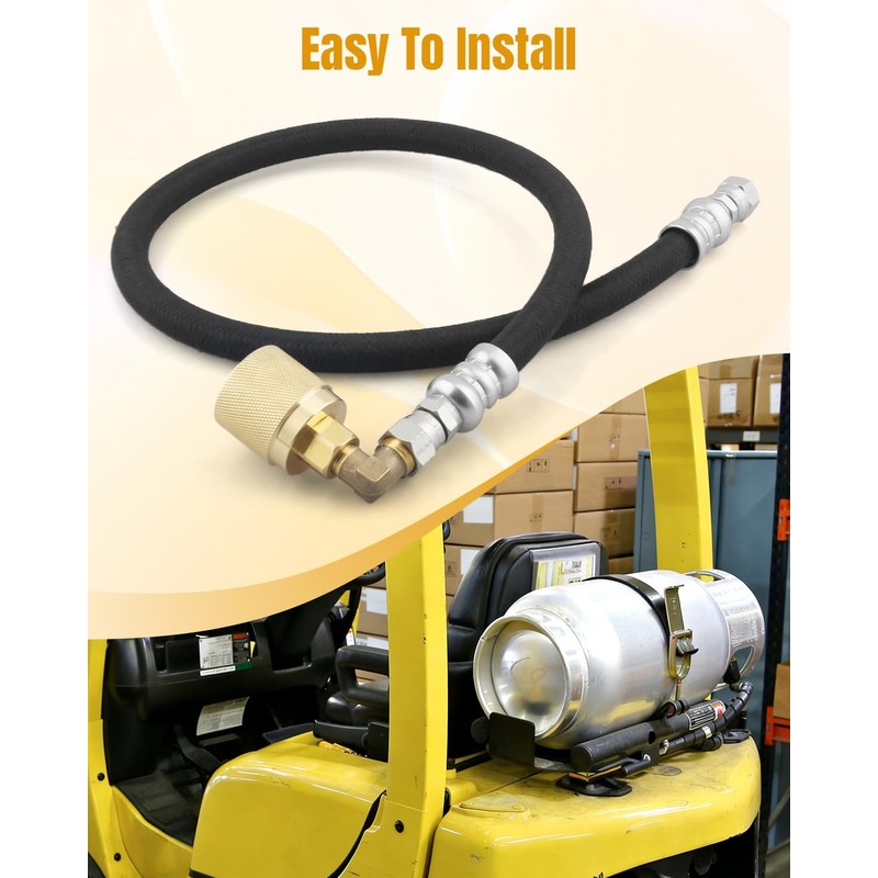 Forklift LPG Propane Hose Fit for Propane-Powered Forklifts, Designed for