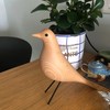 ThriBartLive Mid-Century House Bird Walnut Wood Home Décor, Modern Style