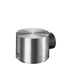 PHOS Design Door Stop Made of Solid Stainless Steel, Floor Mounting, Matt Brushed, Side Door Buffers, Includes Mounting Material for Screwing In, Door Protection, Wall Protection, Fixed, Door Stopper