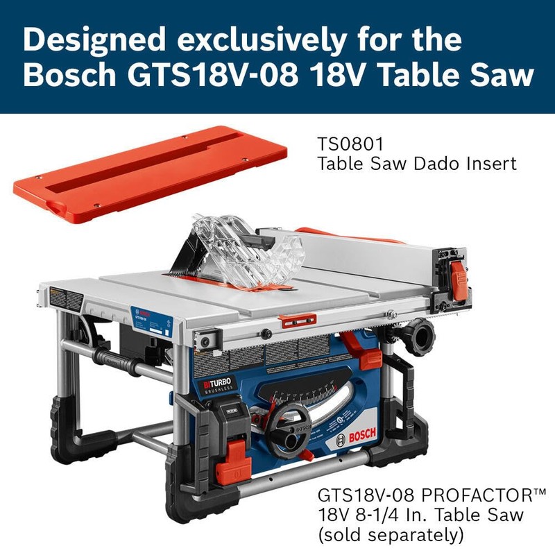 BOSCH TS0801 Table Saw Dado Insert