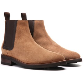 Thursday Boot Company Men's Duke Chelsea Leather Boot, Honey Suede, 7