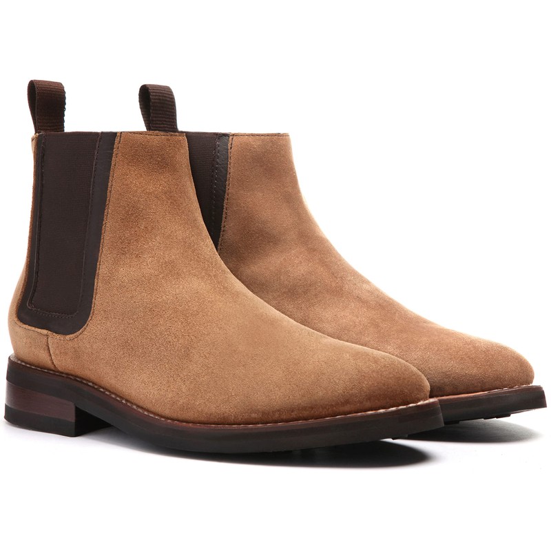 Thursday Boot Company Men's Duke Chelsea Leather Boot, Honey Suede,