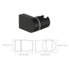 Muxios On Wall Mount Shower Bracket for Handheld Shower Head,