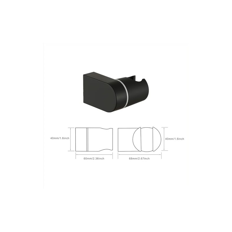 Muxios On Wall Mount Shower Bracket for Handheld Shower Head,