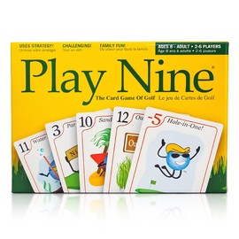 Play Nine Golf Card Game UK Edition, Family Card Game for 2-6 Players, Ages 8+, 15-30 Minutes Play Time