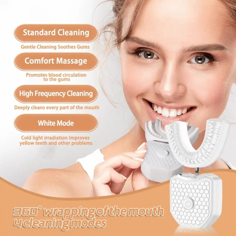 Cepillo De Dientes Eléctrico Blanqueador Con Luz Fría En For