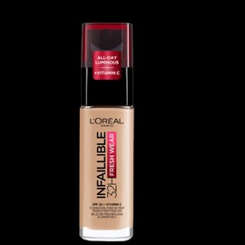 L'Oreal Paris Infaillible 32H Fresh Wear Foundation 145 Beige Rose, 30ml