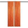 TCBESTO Orange Sequin Backdrop Curtains 2FT x 8FT 2 Panels