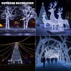 ZELUXDOT Solar String Lights for Outside,100FT 300 LEDs Solar Fairy