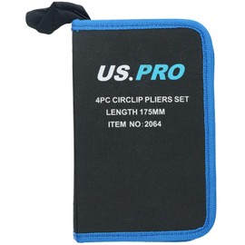 4pc professional 7" circlip plier/pliers set in a carry case by BERGEN AT336