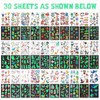 BEETIY 30 Sheets Luminous Tattoo Stickers, Glow Temporary Tattoos for