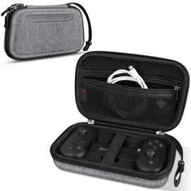 Fintie Carrying Case for Backbone One Mobile Gaming Controller - [Shockproof] Hard Shell Protective Cover Travel Bag with Inner Pocket (Gray)